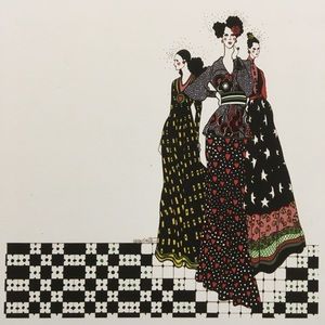 Vintage fashion illustration from the 1970’s